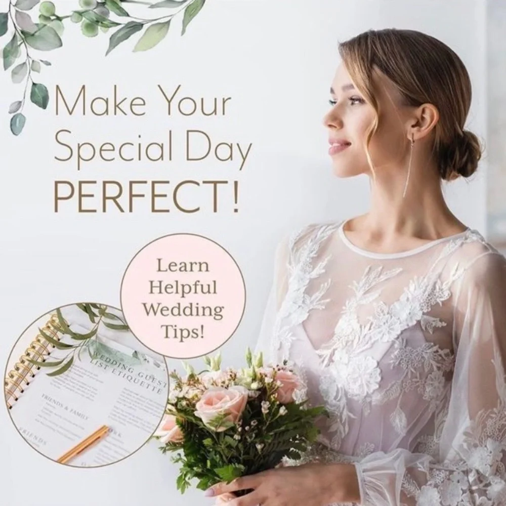 Wedding Planner Organizer | Engagement Diary Gift Book | Bride To Be Countdown